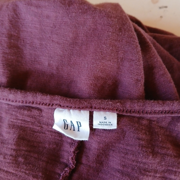 GAP Burgundy Sleeveless Cotton Maxi Dress Small - Picture 9 of 10